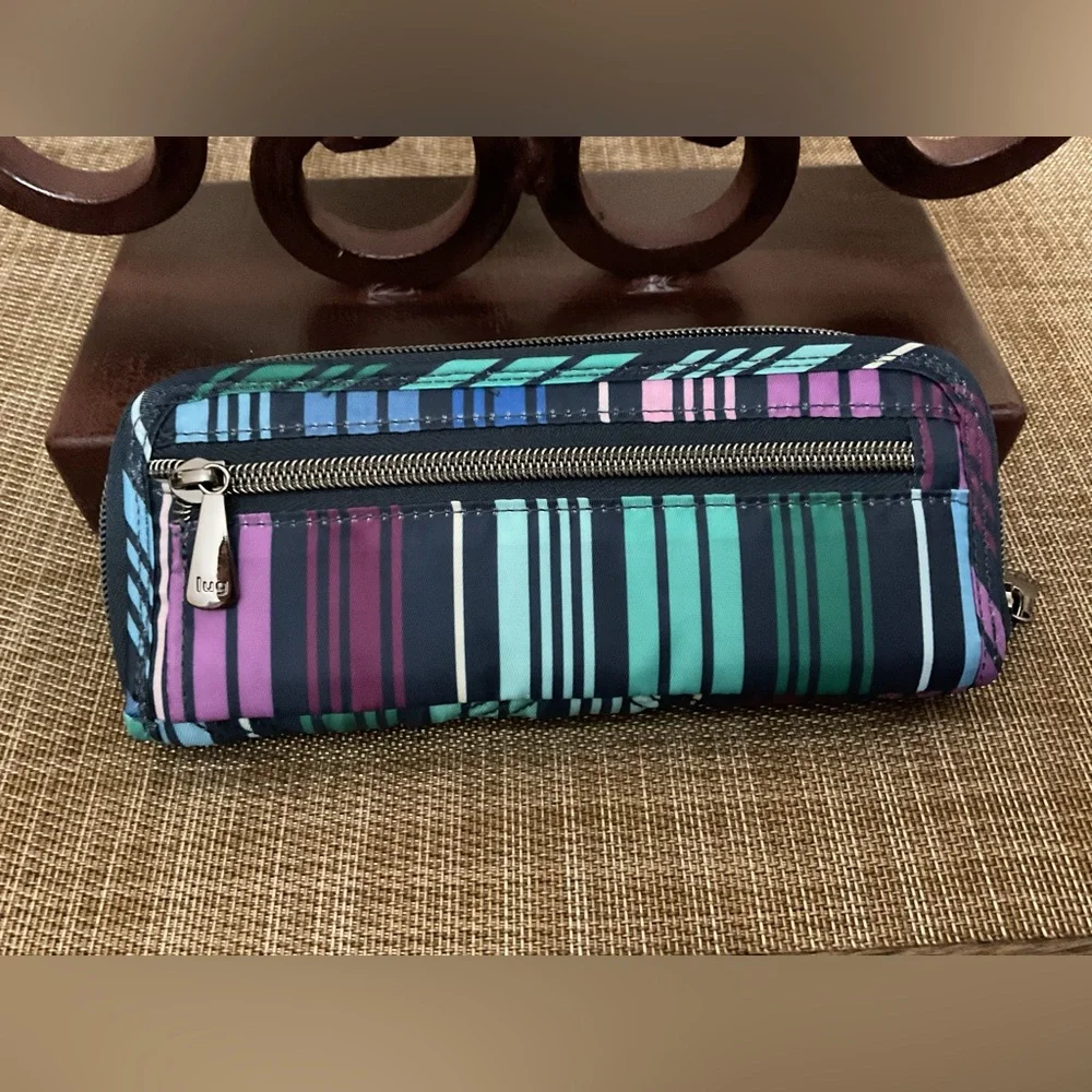 Lug Tendu RFID Wallet. Love Stripe Multi. NWOT - Picture 4 of 9